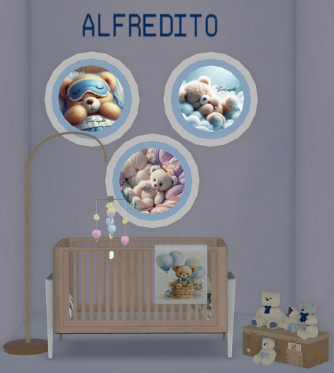 MICASADELARBOL ZOOY BEAR CRIB BOY PACK