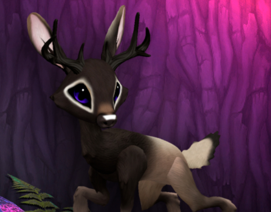 ELKY INDIGO MALE DEER SIZE 1 Breedable Fawn Log No Food Necessary!
