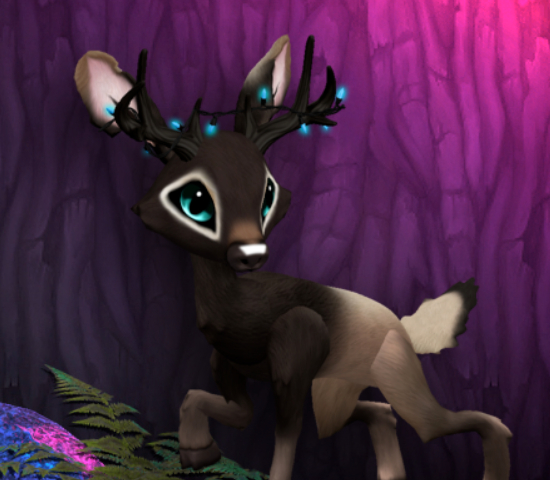 ELKY CYAN MALE BLUE LIGHTS SIZE 4 Breedable Fawn Log No Food Necessary!