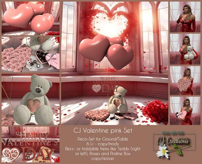 CJ Valentine pink Set 