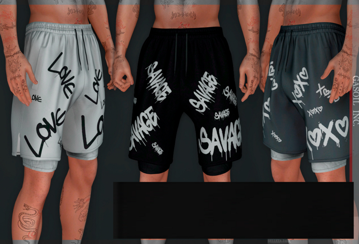 [GL - inc.] - Sam Shorts Black