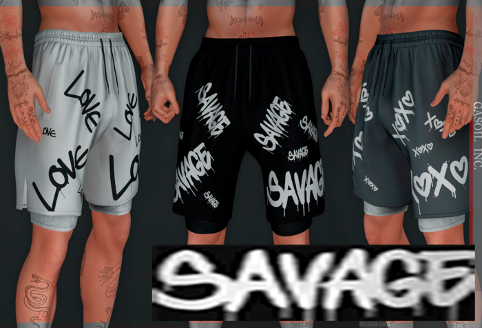 [GL - inc.] - Sam Shorts Black Savage