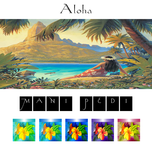 ~Mani Pedi~ Aloha Polish - Slink HUD