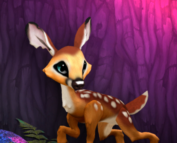 FAWNY MOONBEAM FEMALE (ELK DNA) SIZE 8 Breedable Fawn Log No Food Necessary!