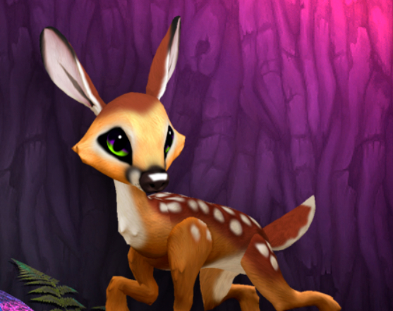 FAWNY GHASTLY FEMALE (WHITE LIGHTS DNA) SIZE 5 Breedable Fawn Log No Food Necessary!