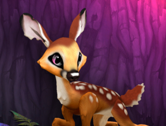 FAWNY BLUSHING FEMALE (MOOSE DNA) SIZE 4 Breedable Fawn Log No Food Necessary!