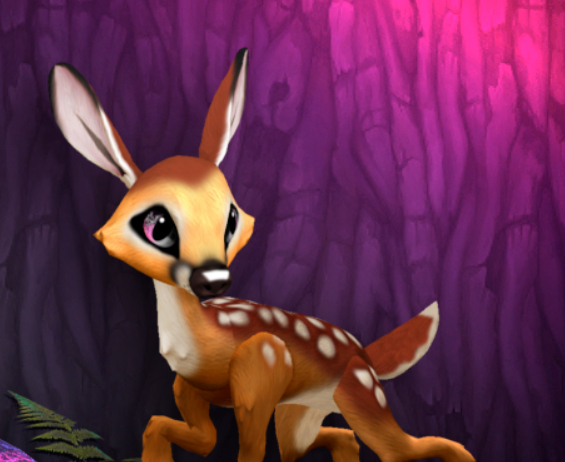 FAWNY BLUSHING FEMALE (MOOSE DNA) SIZE 8 Breedable Fawn Log No Food Necessary!