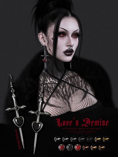 -SU!- Love's Demise Earrings