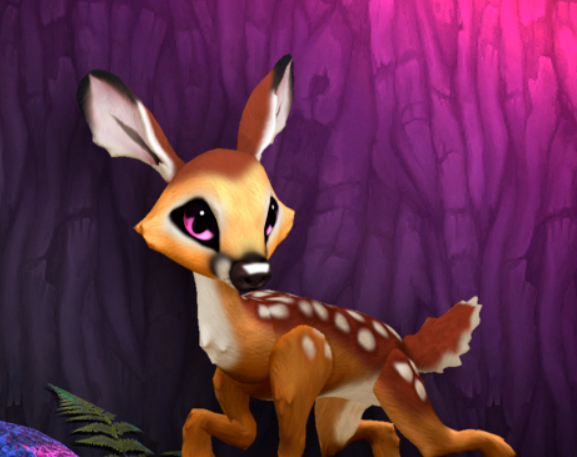 FAWNY BUBBLEGUM FEMALE (MOOSE DNA) SIZE 4 Breedable Fawn Log No Food Necessary!
