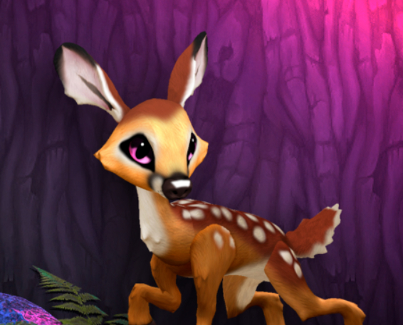 FAWNY BUBBLEGUM FEMALE (MOOSE DNA) SIZE 4 Breedable Fawn Log No Food Necessary!