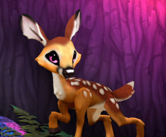 FAWNY BUBBLEGUM FEMALE (MOOSE DNA) SIZE 6 Breedable Fawn Log No Food Necessary!