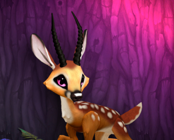 FAWNY BUBBLEGUM MALE ANTELOPE SIZE 8 Breedable Fawn Log No Food Necessary!