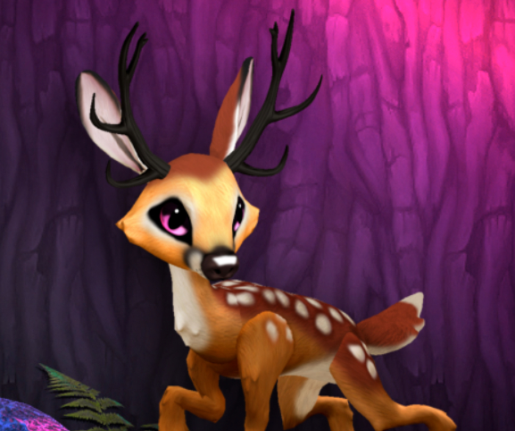 FAWNY BUBBLEGUM MALE ELK SIZE 8 Breedable Fawn Log No Food Necessary!