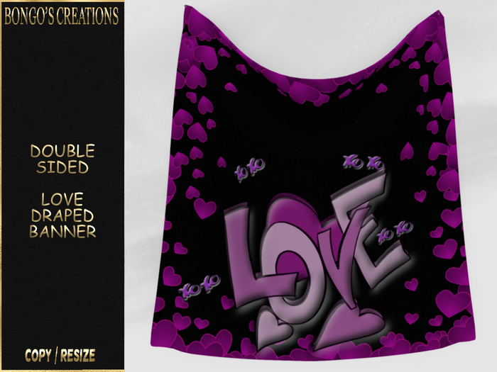 BMC5581 - DOUBLE SIDED LOVE BANNER