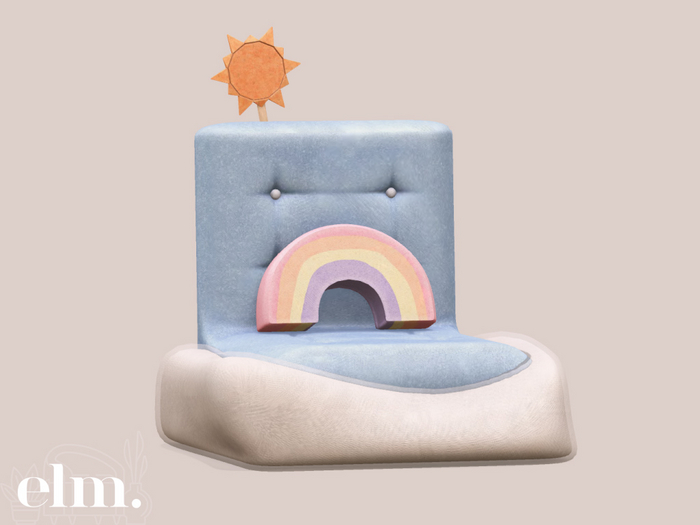 Elm. Booster Seats//Rainbow