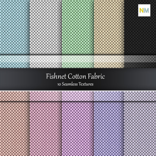 Fishnet Cotton Fabric Seamless Textures NM