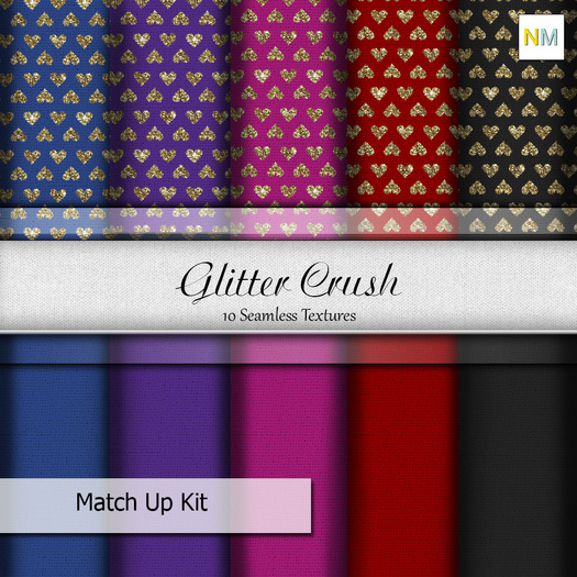 Glitter Crush Seamless Textures NM