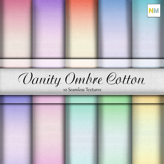 Vanity Ombre Cotton 10 Seamless Fabric Textures NM