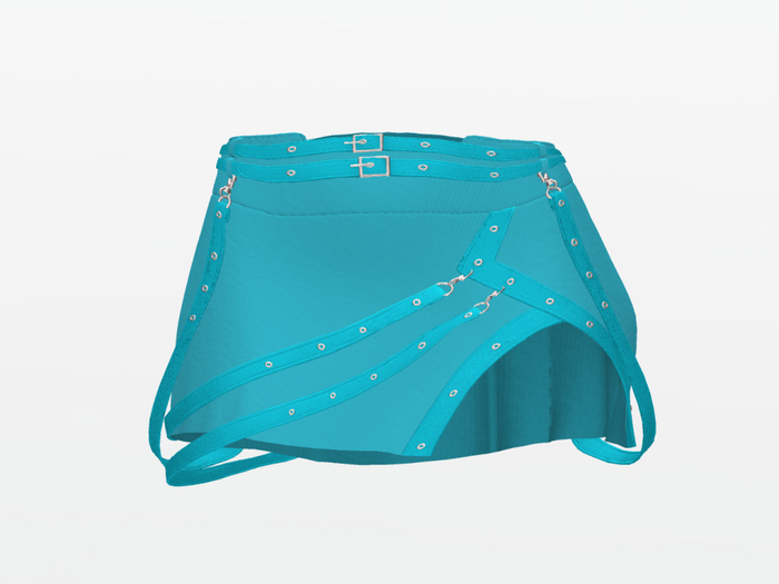 -LD- The Dark Skirt Cyan