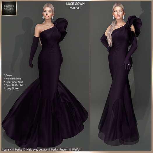 SAS - Luce Mauve Gown (LaraX & MB)  