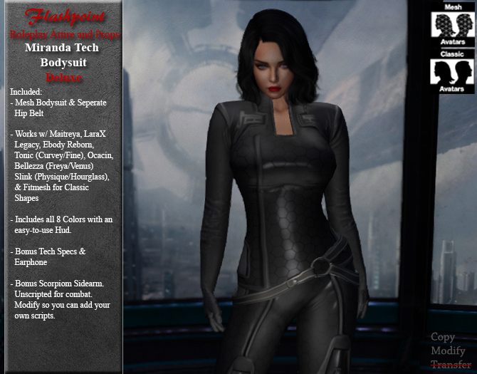 Miranda Tech Bodysuit - Fatpack