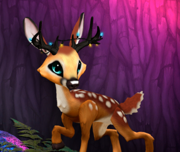FAWNY CYAN MALE DUO LIGHTS SIZE 2 Breedable Fawn Log No Food Necessary!
