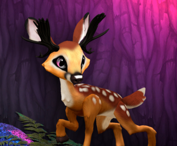 FAWNY BLUSHING MALE MOOSE SIZE 5 Breedable Fawn Log No Food Necessary!
