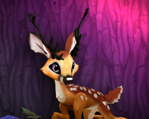 FAWNY BLUSHING MALE REINDEER SIZE 4 Breedable Fawn Log No Food Necessary!