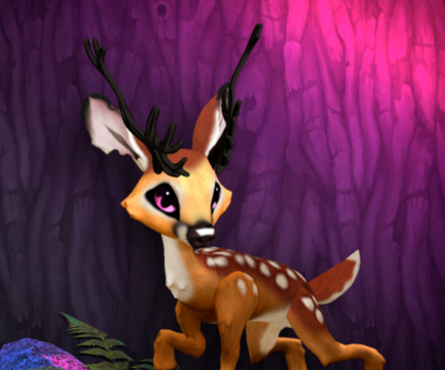 FAWNY BUBBLEGUM MALE REINDEER SIZE 6 Breedable Fawn Log No Food Necessary!