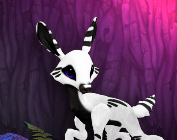 INKY INGIDO FEMALE (DEER DNA) SIZE 7 Breedable Fawn Log No Food Necessary!