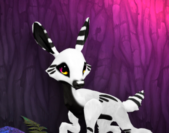 INKY GLISTEN FEMALE (ELK DNA) SIZE 3 Breedable Fawn Log No Food Necessary!