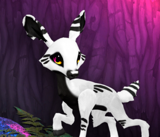 INKY GLISTEN FEMALE (ELK DNA) SIZE 3 Breedable Fawn Log No Food Necessary!