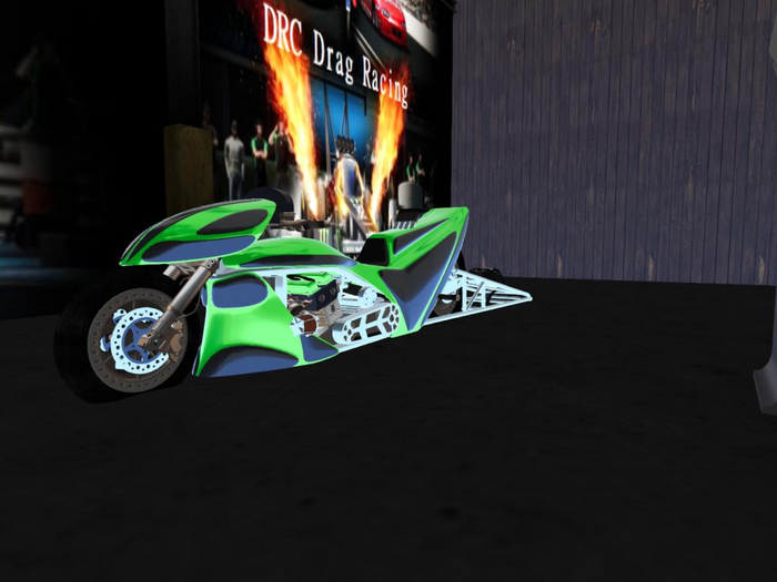 Drag Bike (Green) Complete