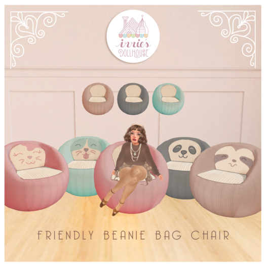 i { DH } Friendly Beanie Bag Chair *Puppy*