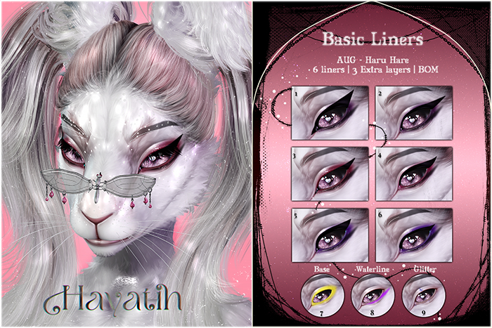 HAYATIH: Basic Liners / 2K BOM / AUGUST Haru Hare
