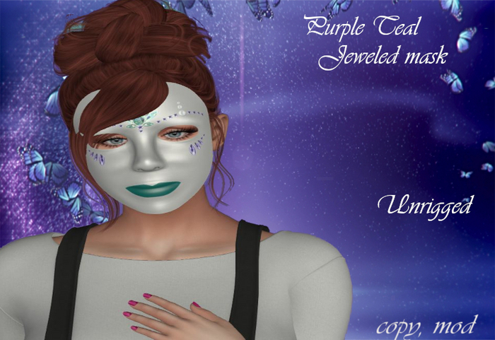 Purple Teal Mask