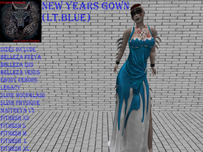 New Years Gown ( Lt.Blue)