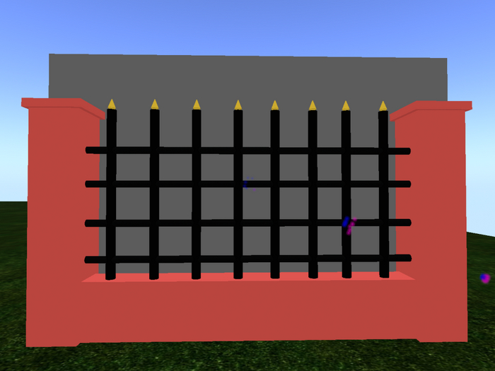 wall with iron railing - MESH - FULL PERM