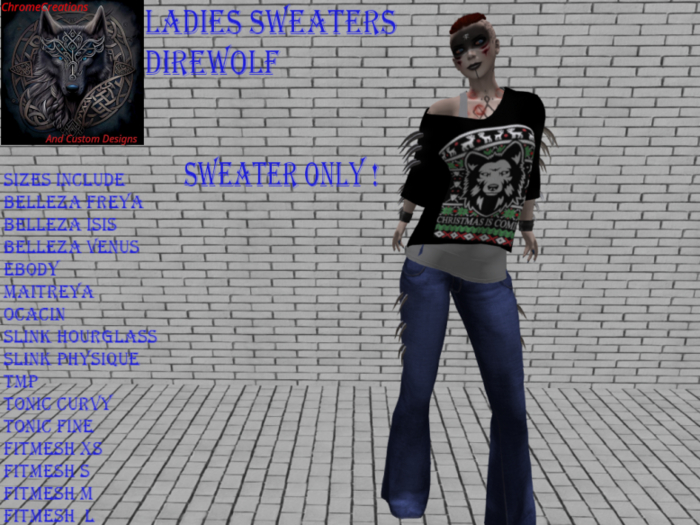 Ladies Sweaters (Direwolf)