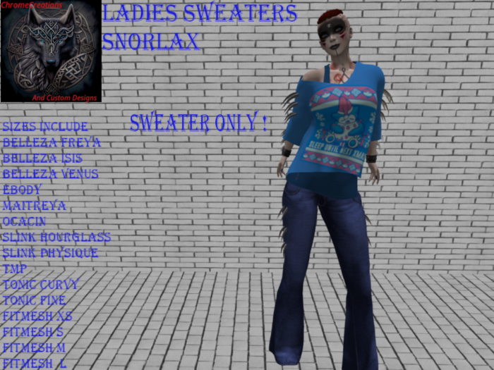 Ladies Sweaters (Snorlax )