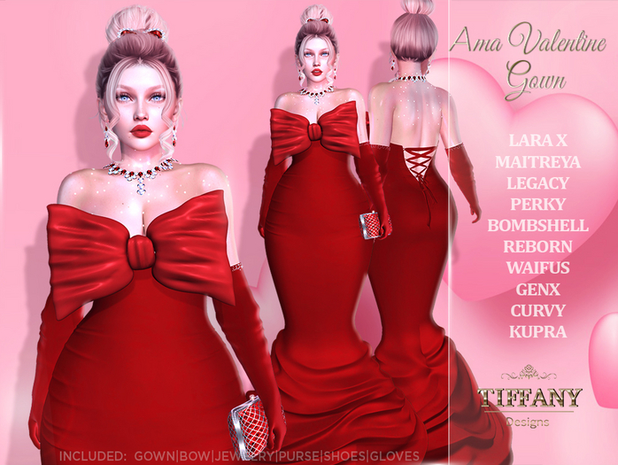 ::TD:: AMA valentine Gown [Mesh] + Lara X