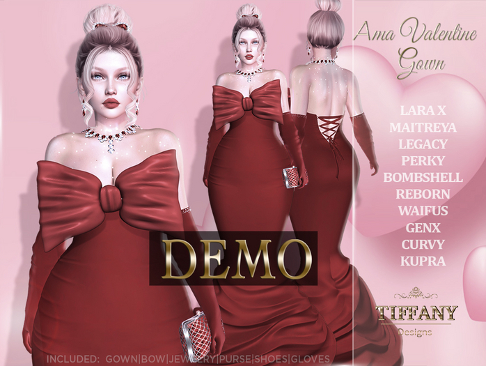 ::TD:: AMA valentine Gown [Mesh] DEMO + Lara X