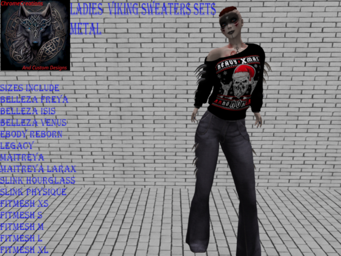 Ladies  Viking Sweaters sets(Metal)