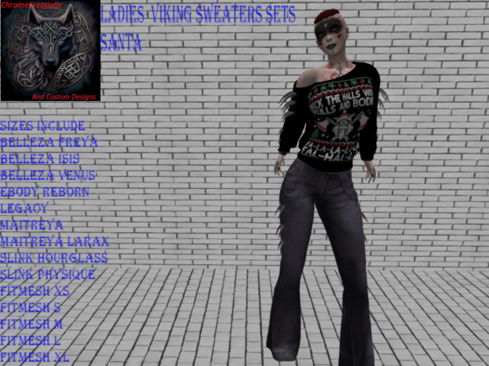 Ladies  Viking Sweaters sets(Santa)