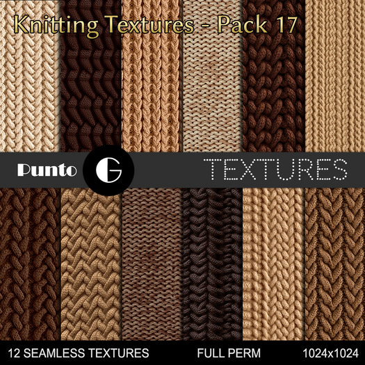 Full Perm Textures - Knitting Pack 17