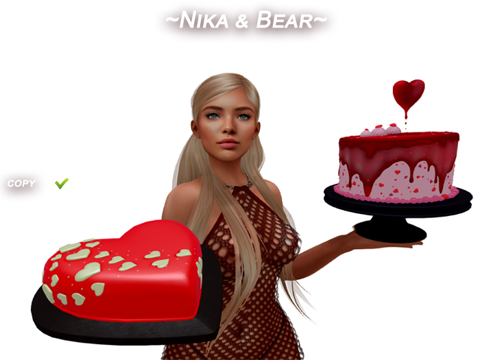 ~Nika & Bear~  Cakes Heart