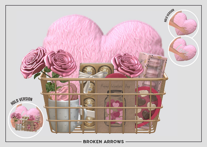 BROKEN ARROWS - Love - Gift Basket - Pink 