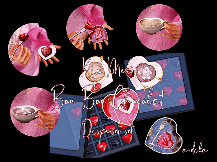 ADD/andika{Kiss Me<3}Bon Bon Chocolat Dispenser Set