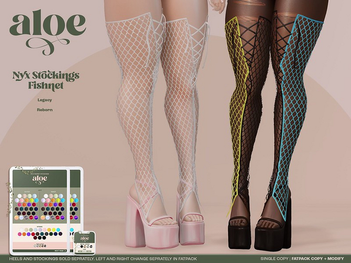 Aloe. Nyx Stockings - Fishnet // FATPACK