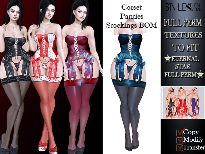 STYLES -TEXTURE FULL PERM For: #66 - ETERNAL STAR - Lingerie-V1